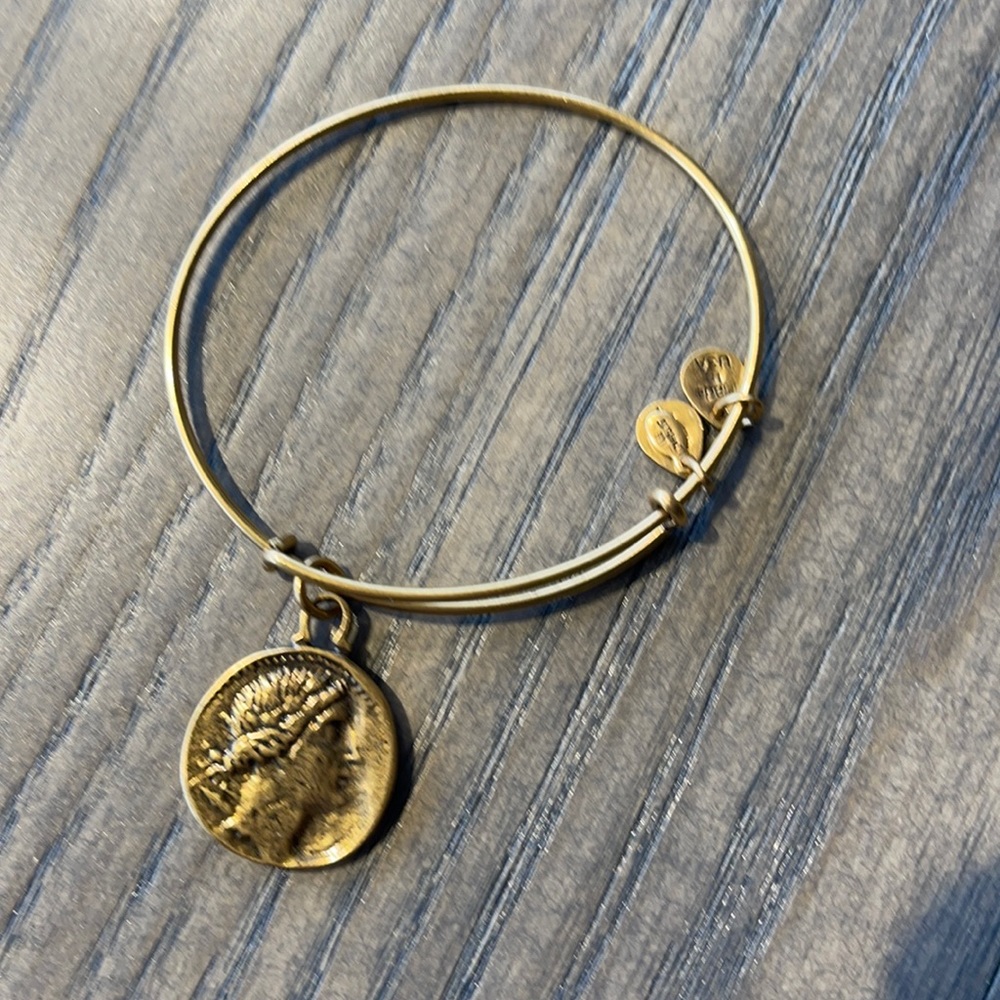 Alex and Ani Byzantine collection gold bangle